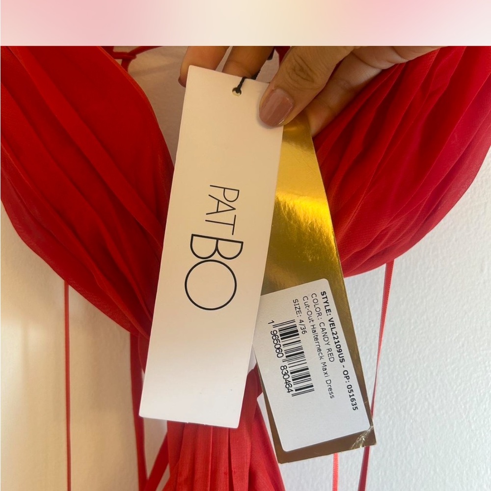 PatBO Red Maxi Dress in size XS - Picture 3 of 6